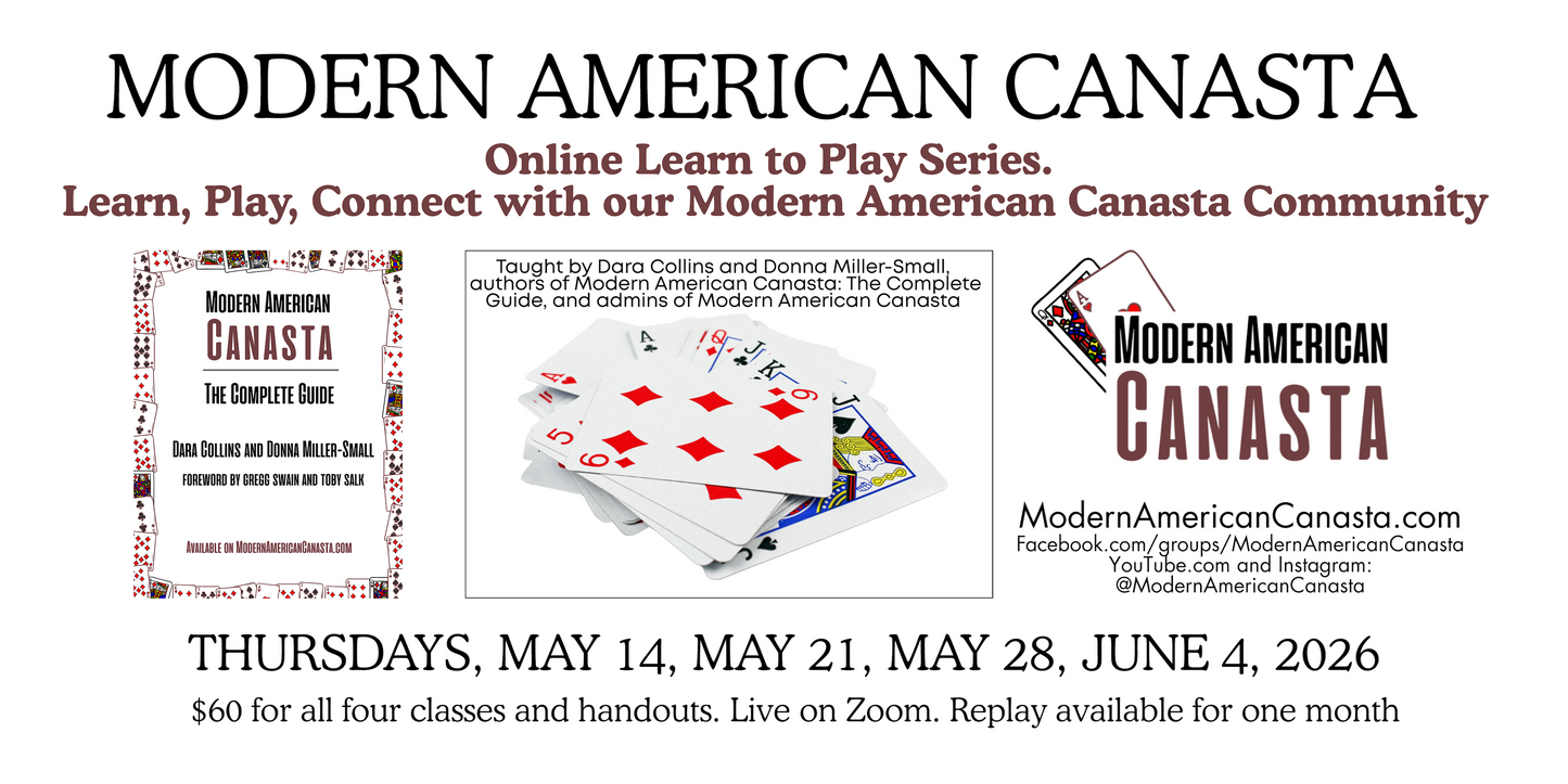 Learn to Play Modern American Canasta Virtual Series May, June 2026