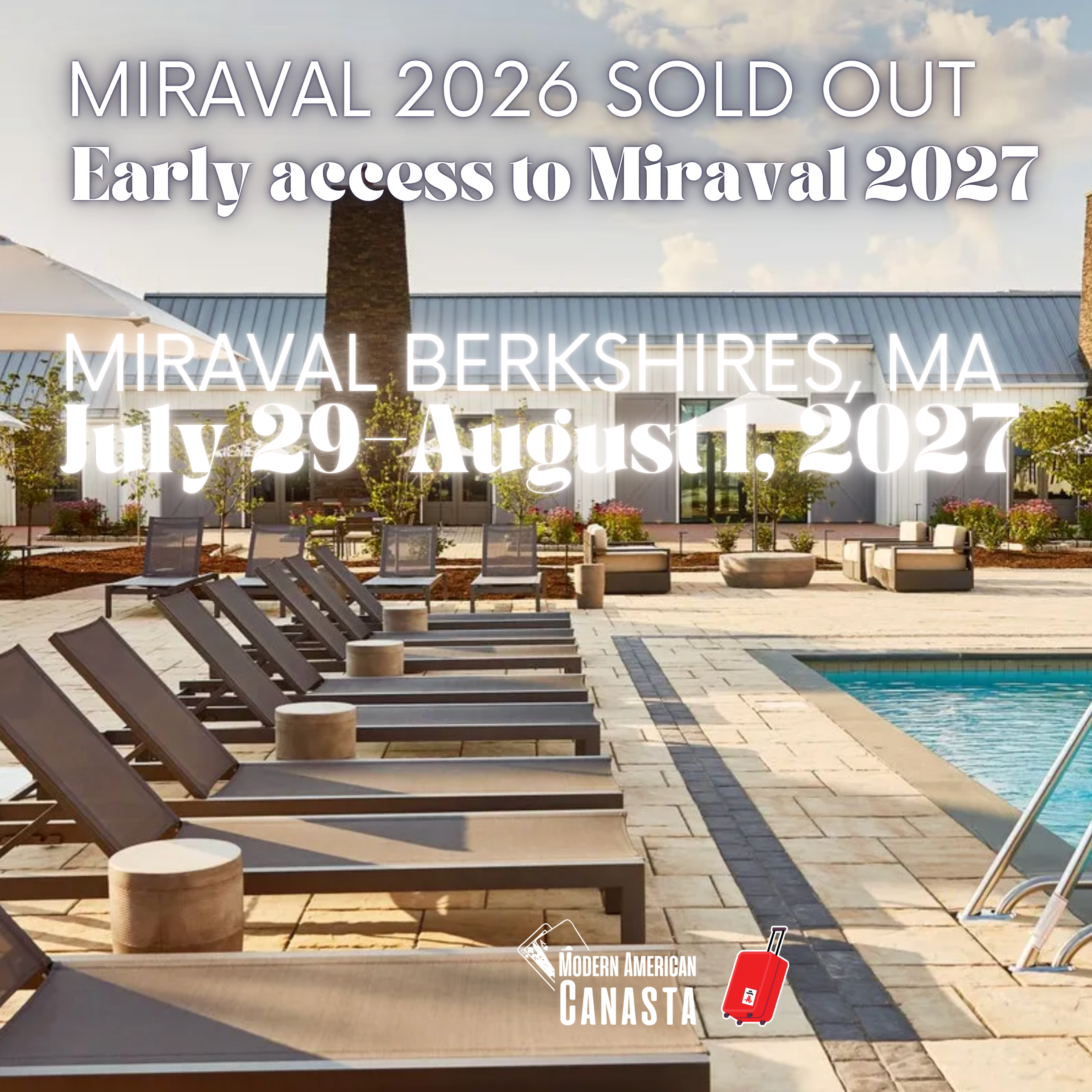 Miraval Deposit July 29-August 1, 2027