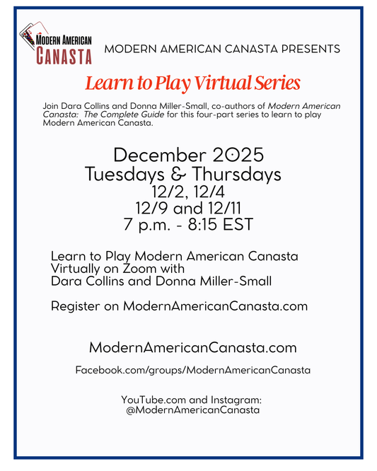 Learn to Play Modern American Canasta Virtual Series December 2025