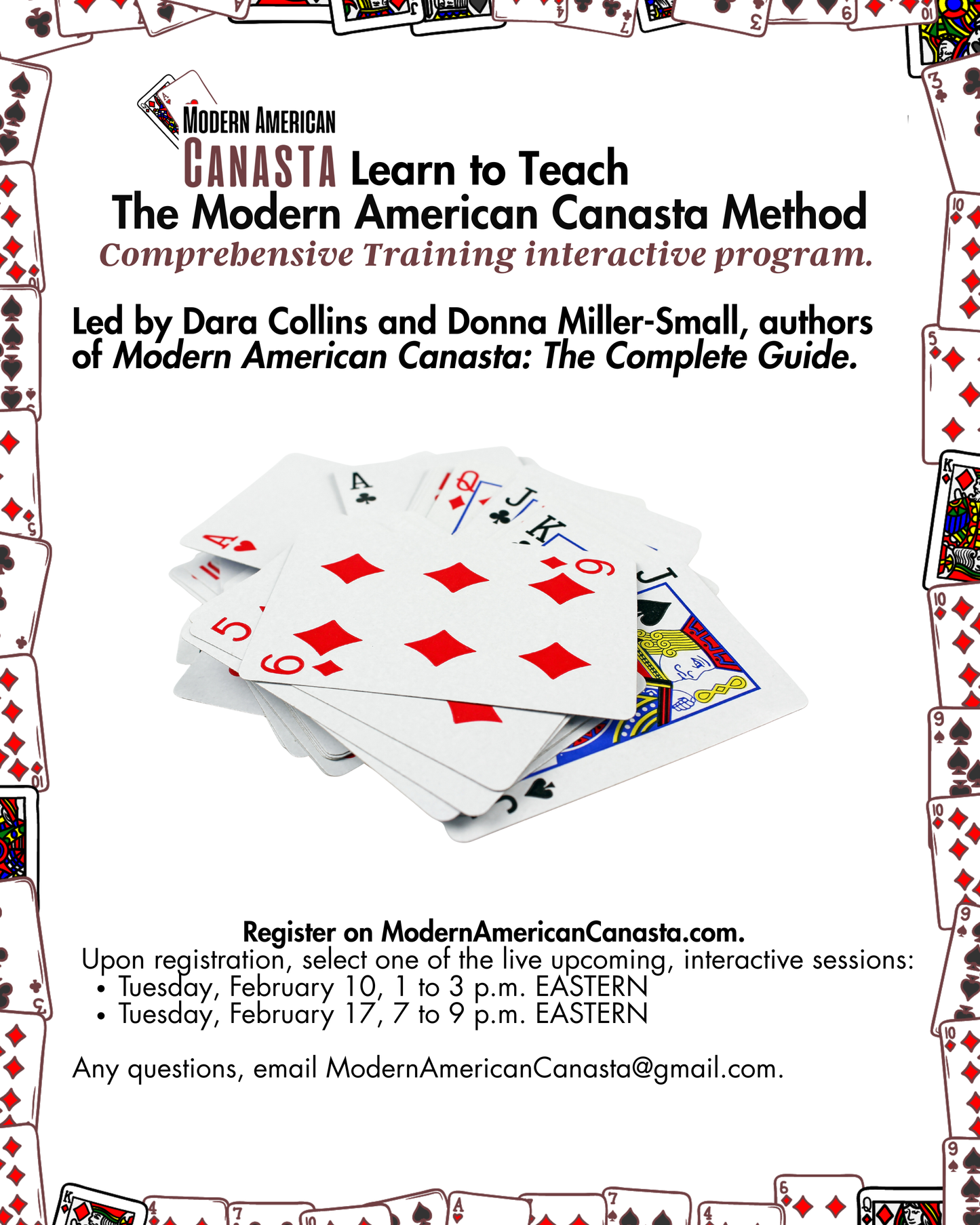 Registration for The Modern American Canasta Method Instructor Training
