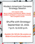 Modern American Canasta Strategy Session Live on Zoom
